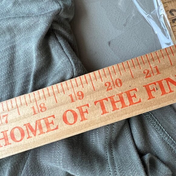 J Jill Dress Large Clover Green Rayon Blend Short Sleeve Button Back Midi Style - Picture 5 of 7